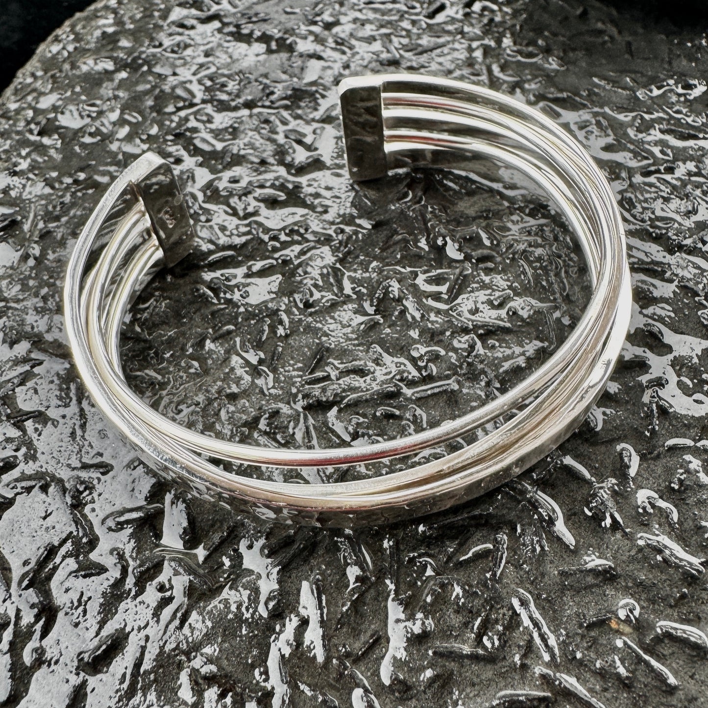 "Slash" Sterling Silver Cuff Bracelet