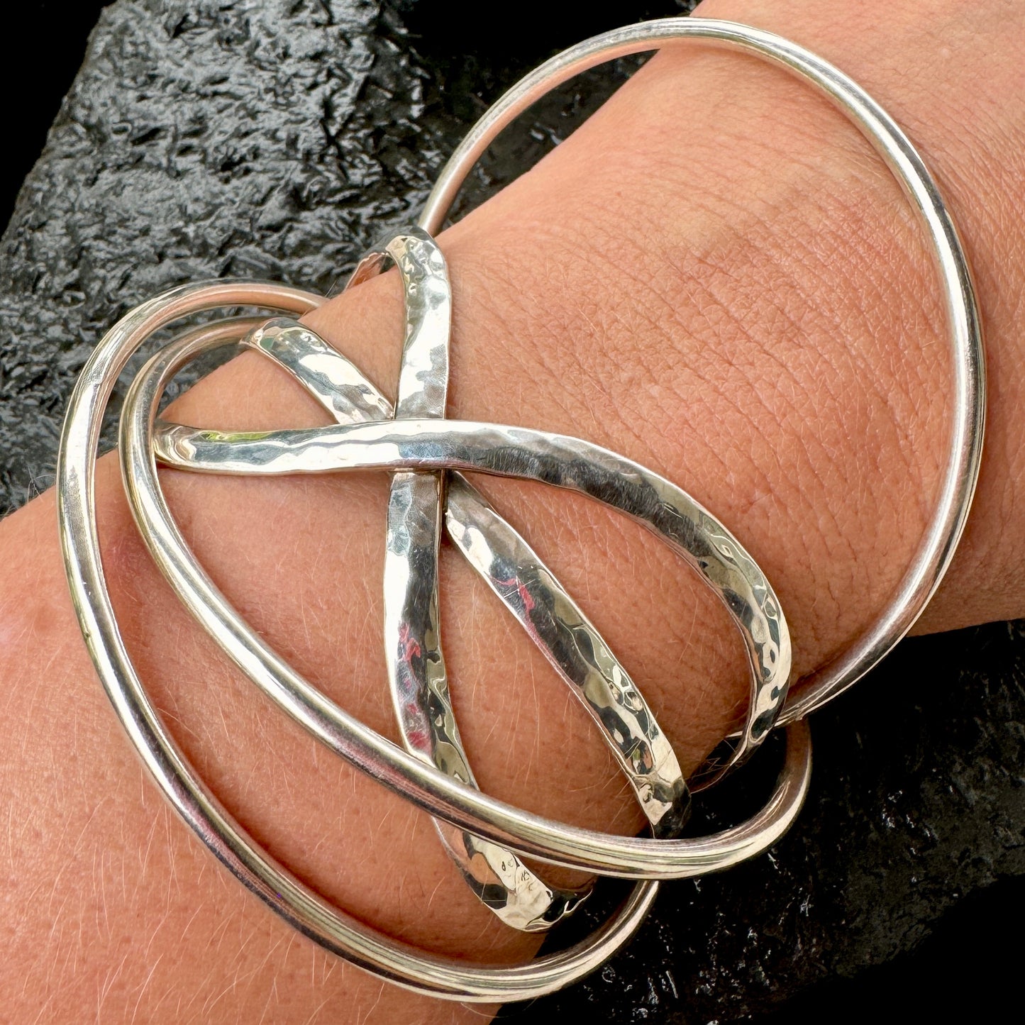 "X Factor" Sterling SIlver Cuff Bracelet