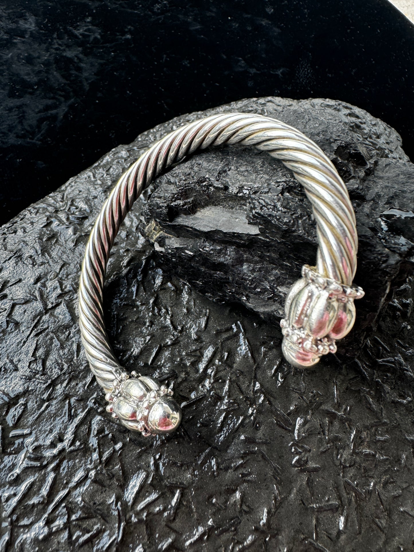 "Torque" Sterling Silver Cuff Bracelet